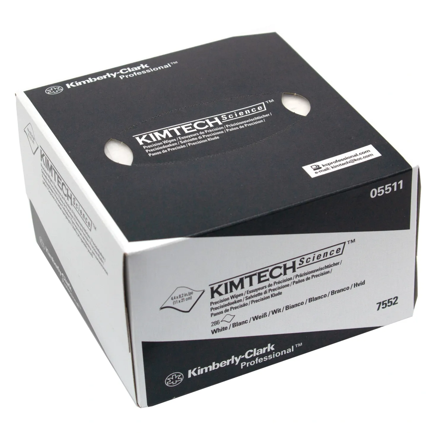 Kimtech Science 7552 Präzisionstücher weiß in der Zupfbox, 1-lagig, 11,2 x 20,8 cm, 8580 Tücher