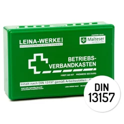 Leina Kleiner Betriebsverbandkasten Grün DIN 13157