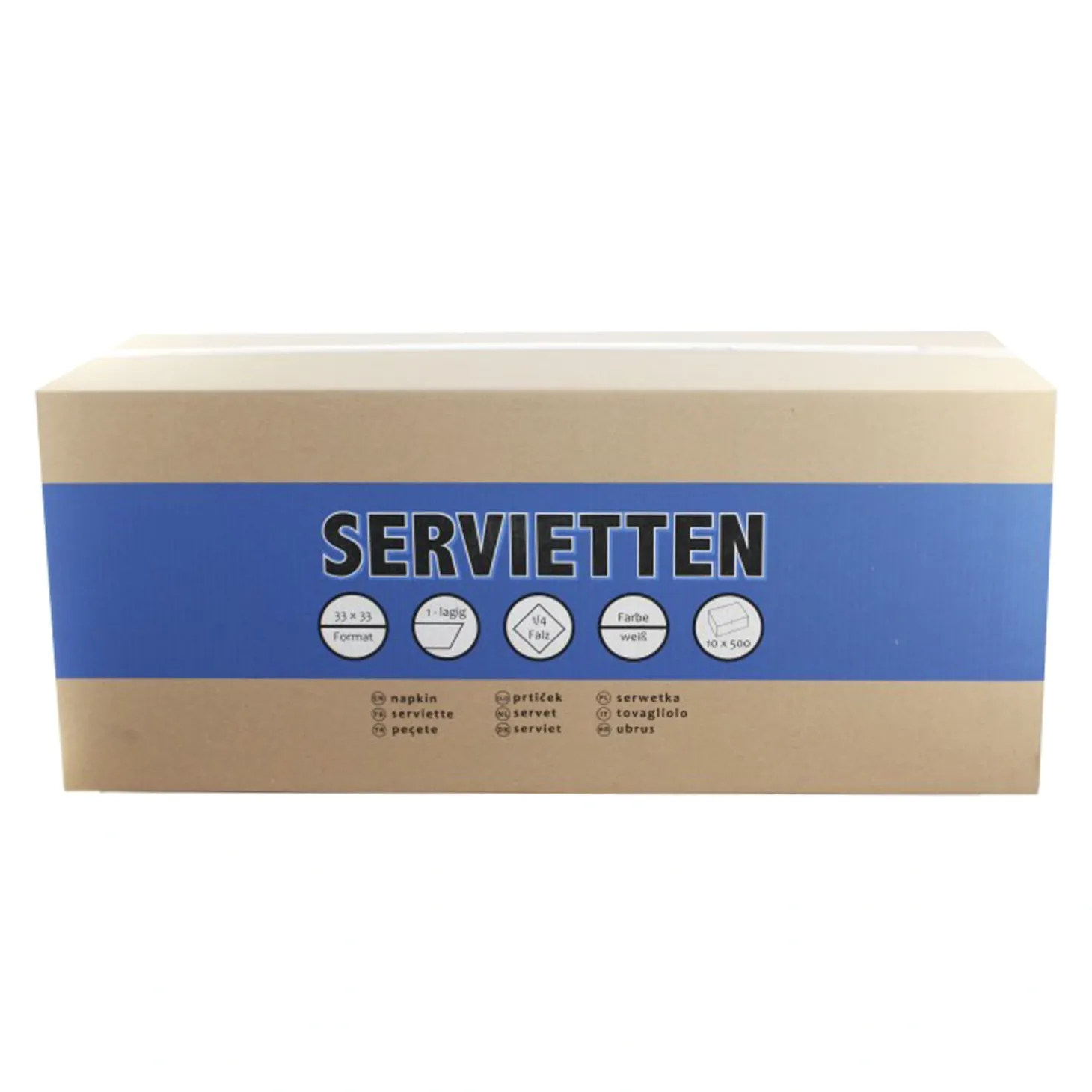 Lina Lunchserviette 1/4-Falz, 33 x 33 cm, 1-lg, hochweiß
