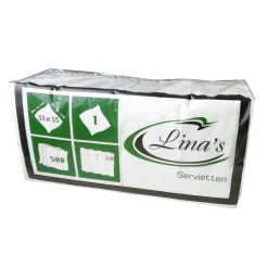 Lina Lunchserviette 1/8-Falz, 33 x 33 cm, 1-lg, hochweiß