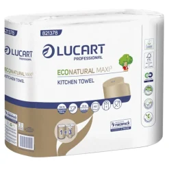 Lucart EcoNatural Maxi XXL Küchenrollen Recycling 2-lagig havanna