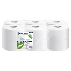Lucart Eco 180 Toilettenpapier Jumbo weiß 2-lagig, 180 Meter