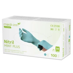 Medi-Inn Einmalhandschuhe Nitril Mint Plus, puderfrei VE 1000 Stück