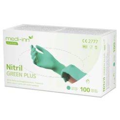 Medi-Inn Einmalhandschuhe Nitril green Plus, puderfrei VE 1000 Stück