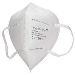 Medi-Inn FFP2 NR Atemschutzmasken ohne Ventil, 4-lagig, CE-Nummer: 0589, weiß