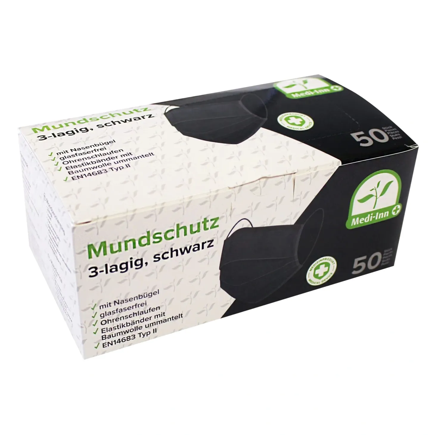 Medi-Inn Mundschutz, medizinische Gesichtsmaske Typ II, 500 Stück