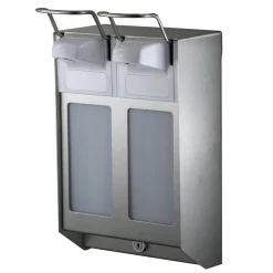 MediQo-line Desinfektion/Seifenspender DUO KH 1000 ml Edelstahl MQDV10E