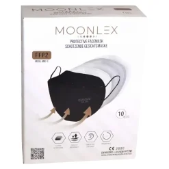 MOONLEX FFP2 Atemschutzmasken, 5-lagig, CE-Nummer 2890