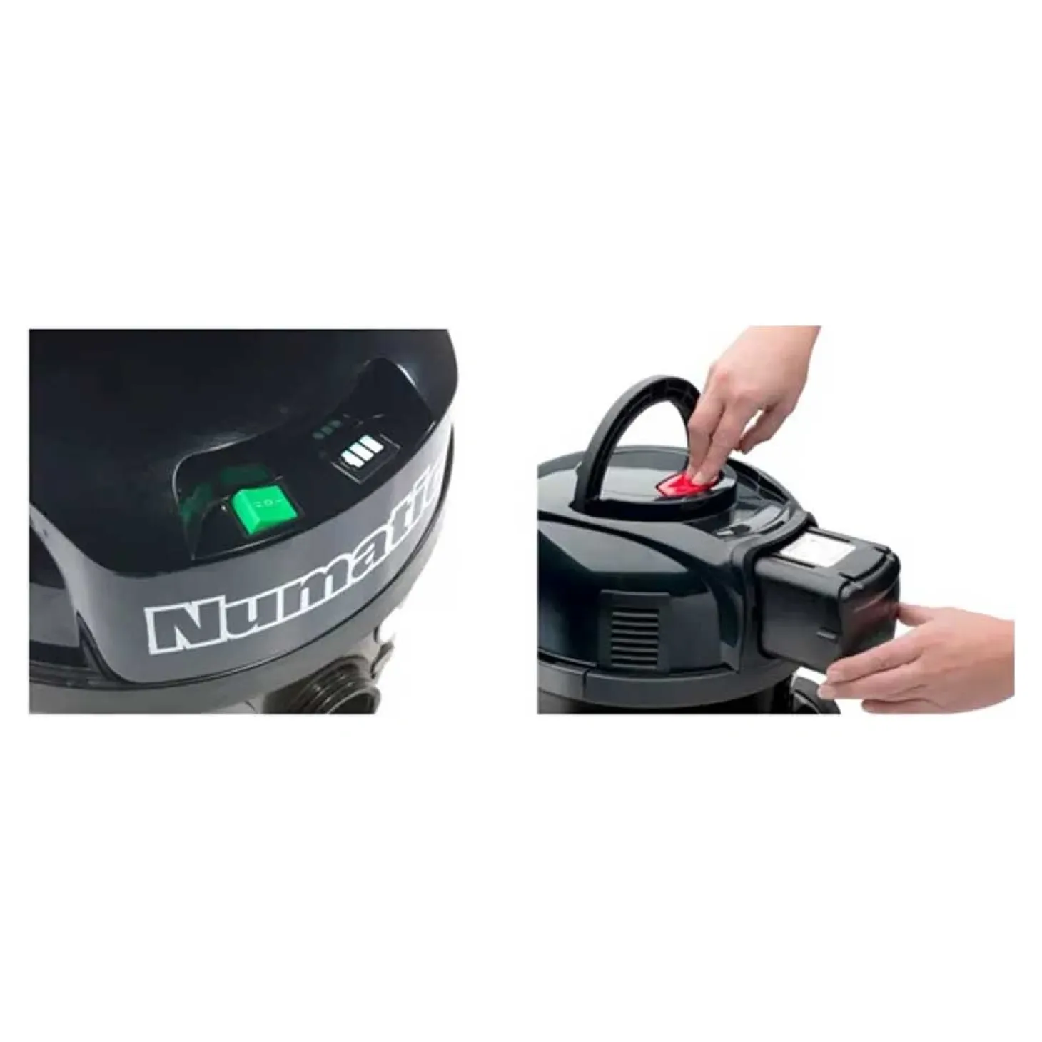 Numatic NBV190NX Batterie-Kesselsauger mit Ladegerät, ohne Akku