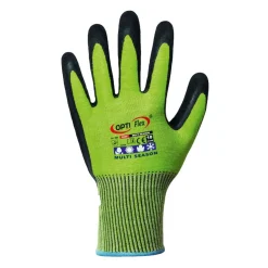 Optiflex Multi Season 0235 Feinstrickhandschuhe mit Latex-Beschichtung grün/schwarz, VE 120 Paar