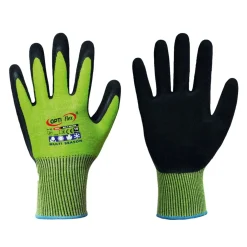 Optiflex Multi Season 0235 Feinstrickhandschuhe mit Latex-Beschichtung grün/schwarz, VE 120 Paar