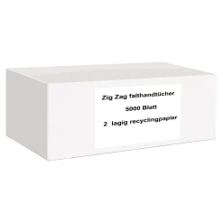 Paperdi Falthandtücher V-Falz, Recycling, 2-lagig, 25 x 21 cm, natur