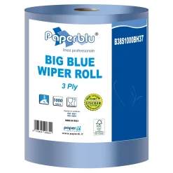 Paperdi Paperblue Big Blue Putztuchrolle blau, 3-lagig, 340 m, 1000 Tücher