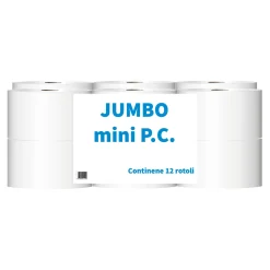 Paperdi Paperblu Jumbo Mini Toilettenpapier Großrolle weiß, 2-lagig, 150 m