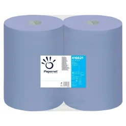 Papernet Industrieputztuchrollen blau 2-lagig, 37,3 cm breit, 1000 Tücher