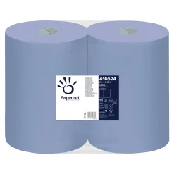Papernet Industrieputztuchrolle blau 3-lagig, 37,3 cm breit, 500 Tücher