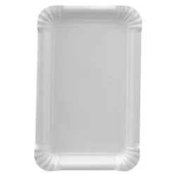 PAPSTAR ABC Pak Teller, Pappe [ff] eckig 11 cm x 17,5 cm weiß