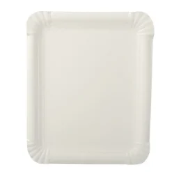 PAPSTAR ABC Pak Teller, Pappe [ff] eckig 16,5 cm x 20 cm weiß