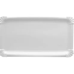 PAPSTAR ABC Pak Teller, Pappe [ff] eckig 18 cm x 33 cm weiß