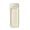 PAPSTAR ABC Pak Teller, Pappe [ff] eckig 8 cm x 21 cm weiß mit Anfasser