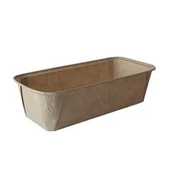 PAPSTAR Backformen "pure" eckig 1033 ml 6,1 cm x 10,8 cm x 23 cm braun