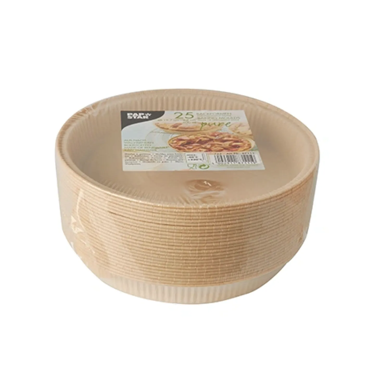 PAPSTAR Backformen "pure" 600 ml Ø 19,7 cm, 2,7 cm braun