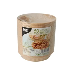 PAPSTAR Backformen "pure" 220 ml Ø 13,8 cm, 2,1 cm braun