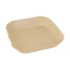 PAPSTAR Backpapiere 20 cm x 20 cm x 4,5 cm braun für Heißluftfritteusen