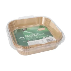 PAPSTAR Backpapiere 20 cm x 20 cm x 4,5 cm braun für Heißluftfritteusen