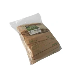 PAPSTAR Besteckset, Holz "pure" : Messer, Gabel, Serviette in Papierbeutel, 10 x 50 Stück