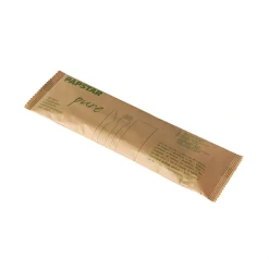 PAPSTAR Besteckset, Holz "pure" : Messer, Gabel, Serviette in Papierbeutel, 50 x 1 Stück