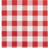 PAPSTAR Bestecktaschen 20 cm x 8,5 cm rot "Vichy Karo" inkl. weißer Serviette 33 x 33 cm 2-lag.
