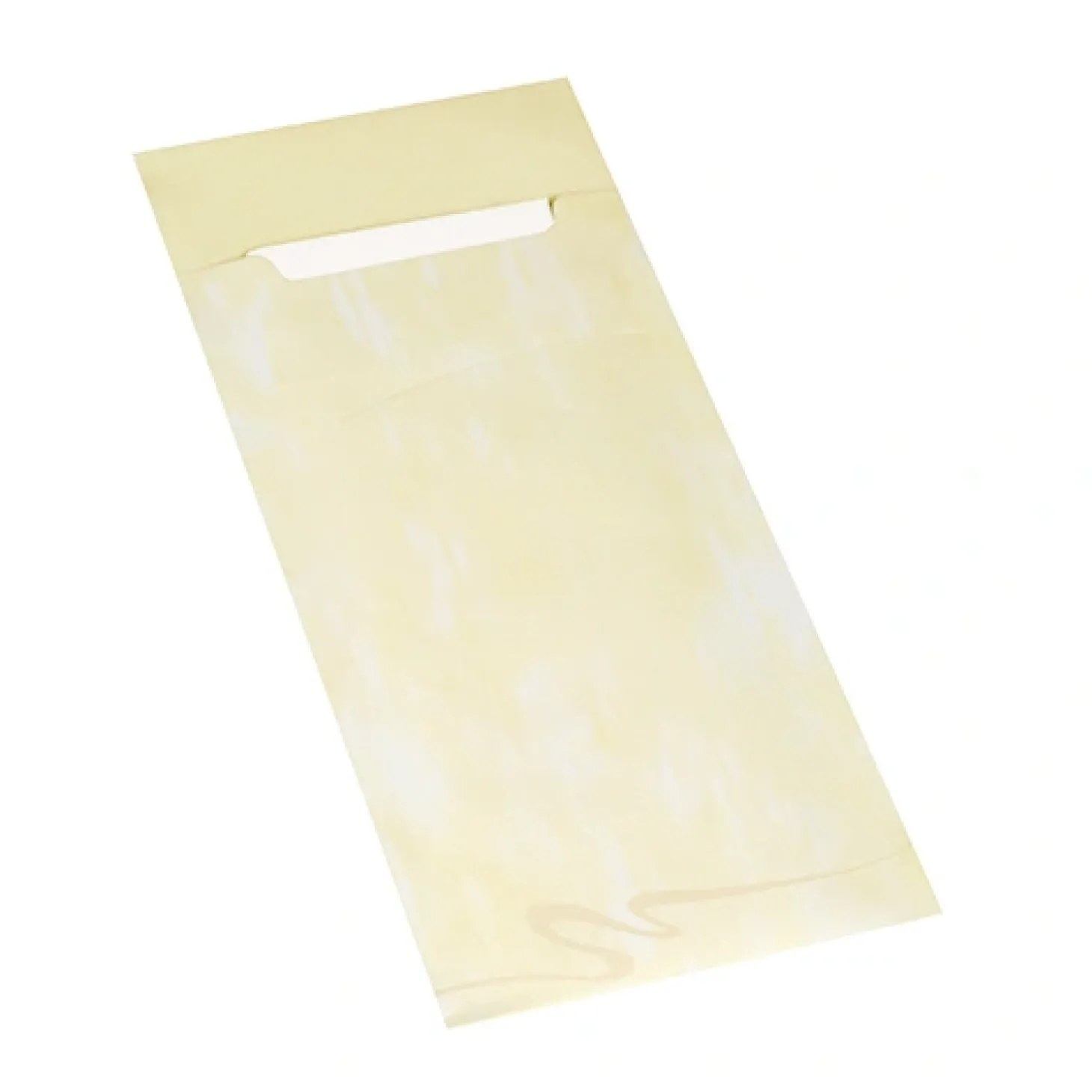 PAPSTAR Bestecktaschen 20 cm x 8,5 cm creme inkl. weißer Serviette 33 x 33 cm 2-lag.