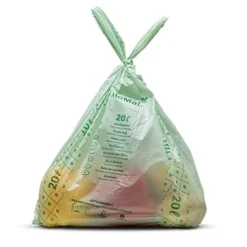 PAPSTAR "bioMat" Kompostbeutel auf Stärkebasis 20 l 56 cm x 44 cm mit Tragegriff