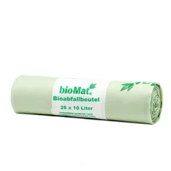 PAPSTAR "bioMat" Kompostbeutel auf Stärkebasis 10 l 50 cm x 42 cm mit Tragegriff