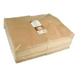 PAPSTAR Blockbodenbeutel, Kraftpapier 29,5 cm x 19 cm x 12 cm braun
