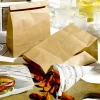 PAPSTAR Blockbodenbeutel, Kraftpapier 36 cm x 22 cm x 11 cm braun