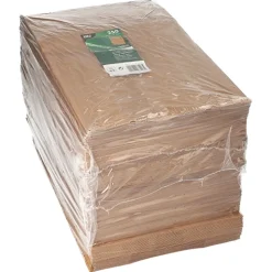 PAPSTAR Blockbodenbeutel, Kraftpapier 36 cm x 22 cm x 11 cm braun
