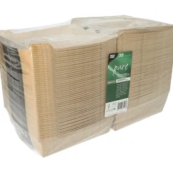 PAPSTAR Burgerboxen, Pappe "pure" 8,5 cm x 15,5 cm x 15,5 cm "Good Food" XXL