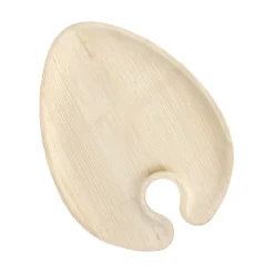 PAPSTAR Cater Plates Palmblatt "pure" oval 1,3 cm x 18 cm x 23,5 cm, 4 x 25 Stück