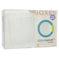 PAPSTAR "Circulware by Haval" Deckel für Mehrweg-Schalen Mix & Match eckig 2,5 cm x 15,6 cm x 23,4 cm transparent