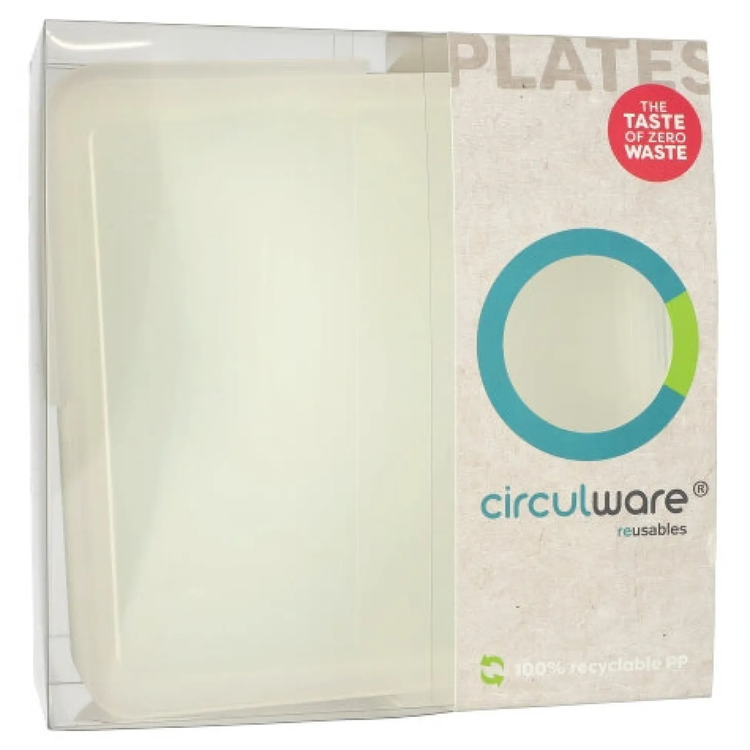 PAPSTAR "Circulware by Haval" Deckel für Mehrweg-Schalen Mix & Match eckig 2,5 cm x 23,4 cm x 23,4 cm transparent