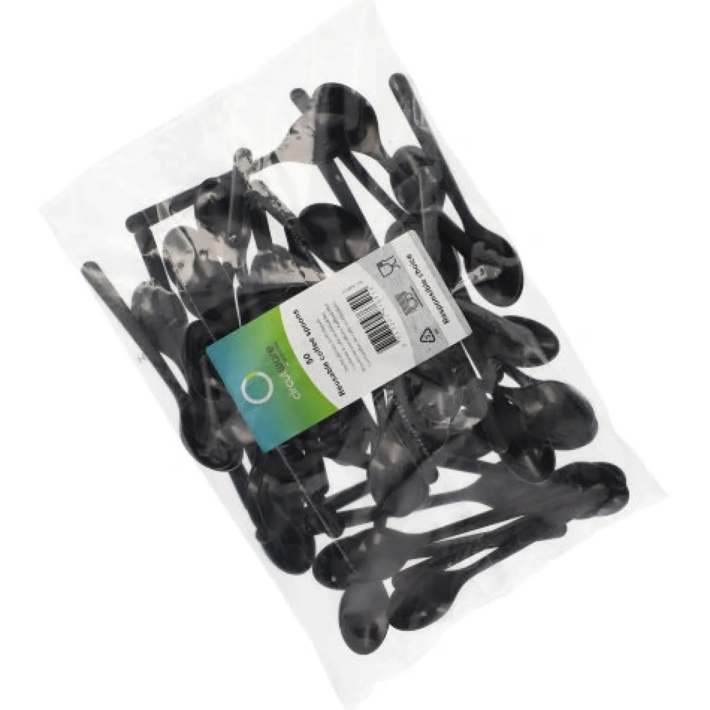 PAPSTAR "Circulware by Haval" Mehrweg-Kaffeelöffel PP-MF 13 cm schwarz extra stabil