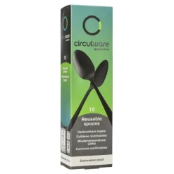 PAPSTAR "Circulware by Haval" Mehrweg-Löffel PP-MF 19 cm schwarz "Gaia" extra stabil