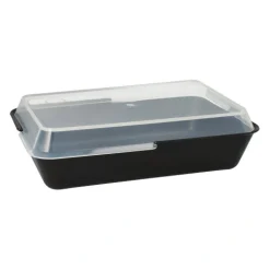 PAPSTAR "Circulware by Haval" Mehrweg-Schalen Mix & Match eckig 4,7 cm x 15,6 cm x 23,4 cm schwarz
