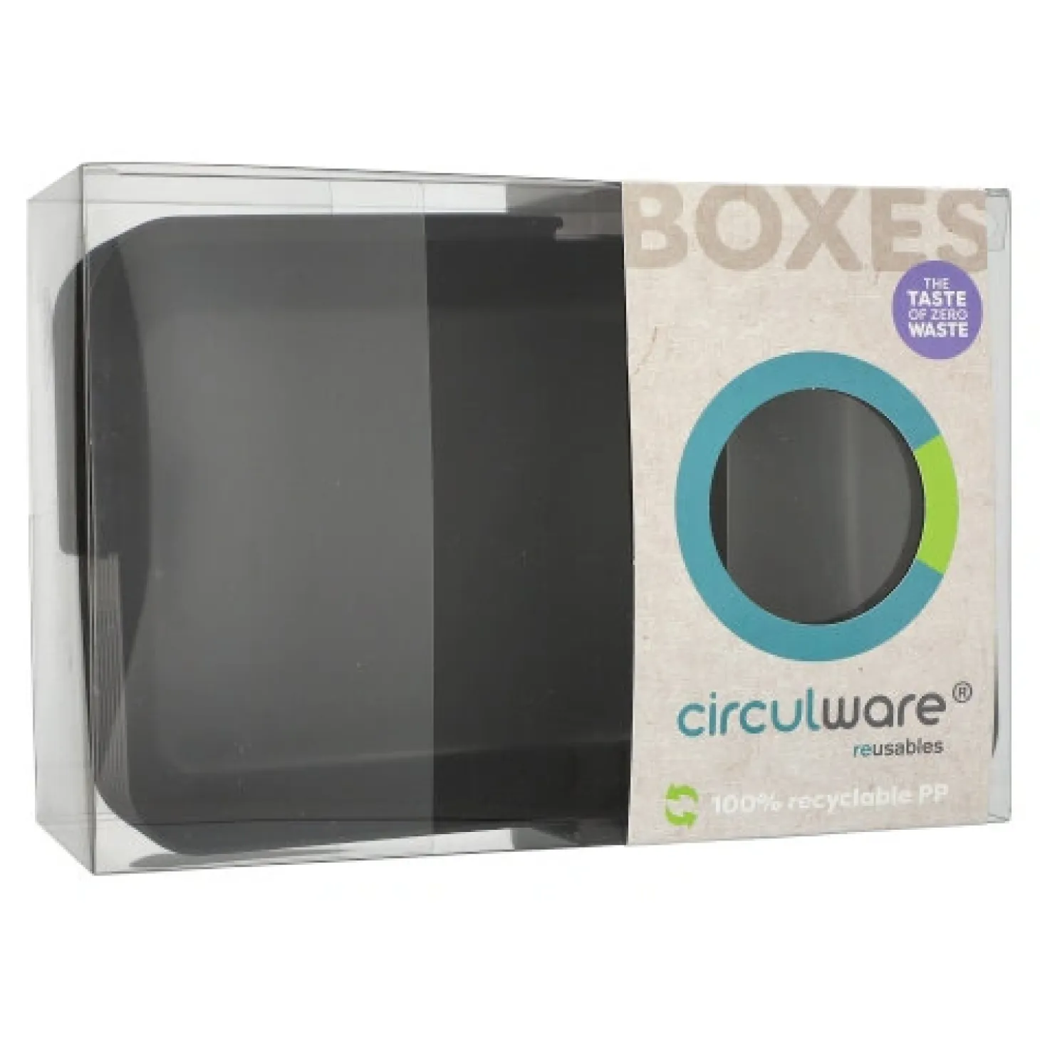 PAPSTAR "Circulware by Haval" Mehrweg-Schalen Mix & Match eckig 4,7 cm x 15,6 cm x 23,4 cm schwarz