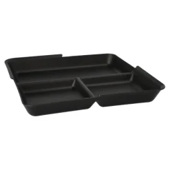 PAPSTAR "Circulware" Mehrweg-Schalen Mix & Match eckig, ungeteilt, 23,4 x 23,4 cm schwarz, 4 x 12 Stück