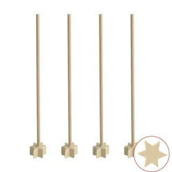 PAPSTAR Cocktail-Stampfer, Holz "pure" 17 cm natur "Star"