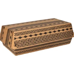 PAPSTAR Conpax (LM) Baguetteboxen, Pappe 7,5 cm x 10,7 cm x 22 cm braun "Maori" groß