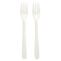 PAPSTAR Conpax (LM) Gabeln "Folia" C-PLA 19 cm weiß